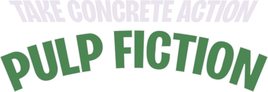 Tace Concrete Action Pulp Fiction logotype